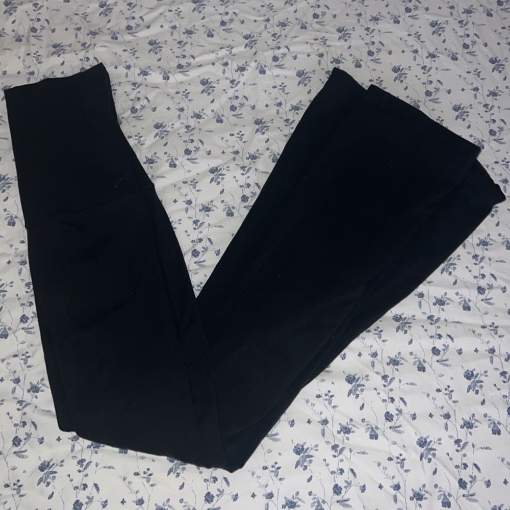 aerie fold over flare leggings